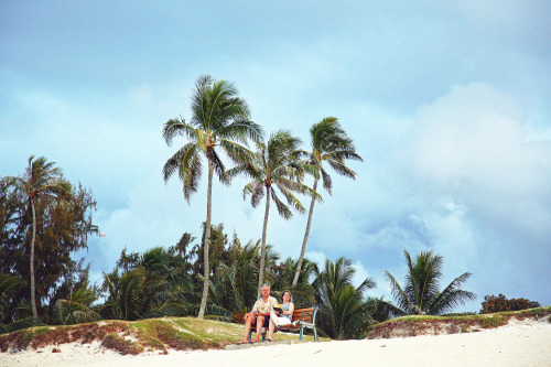 Couple on the bench, Oahu. 