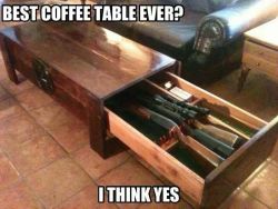 sonsoflibertytees:  Awesome coffee table.