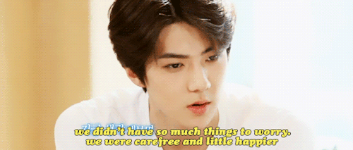 seulkpop:  CHANHUN at EXO’s 2nd Box  Q. After spending 8 years together, which is the most memorable memory?Sehun: When we were kids, still trainees, we had nothing. We just had each other, relied on each other. 