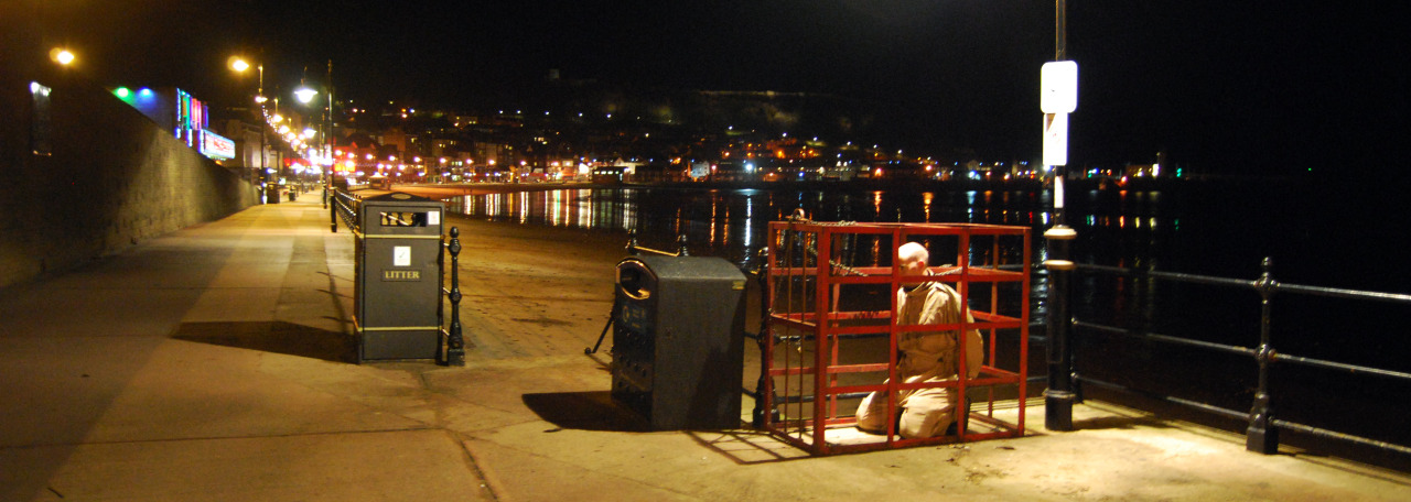 lovingair:  thmid:  Scarborough “North yorkshire” caged and in cuffs  They let