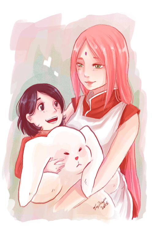nataly-leyton: more mamasakura and sarada-chan before the chapter comes out……♥&