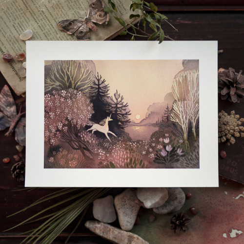 Blooming Forest art print by Ulla Thynell