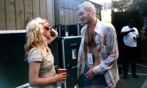 angelicdust: kat bjelland of babes in toyland &amp; layne staley of alice in chains at lollapalo