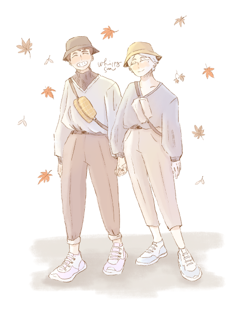 whippysan: @daisugaweek2020 day 7 | matchingautumn stroll