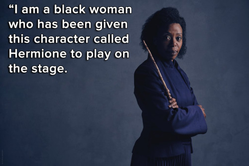 thefingerfuckingfemalefury:  micdotcom:  Noma Dumezweni addresses the racist backlash to her playing Hermione Speaking to the U.K.’s Sunday Times, Noma Dumezweuni said she believes the anger about her Harry Potter and the Cursed Child casting is born