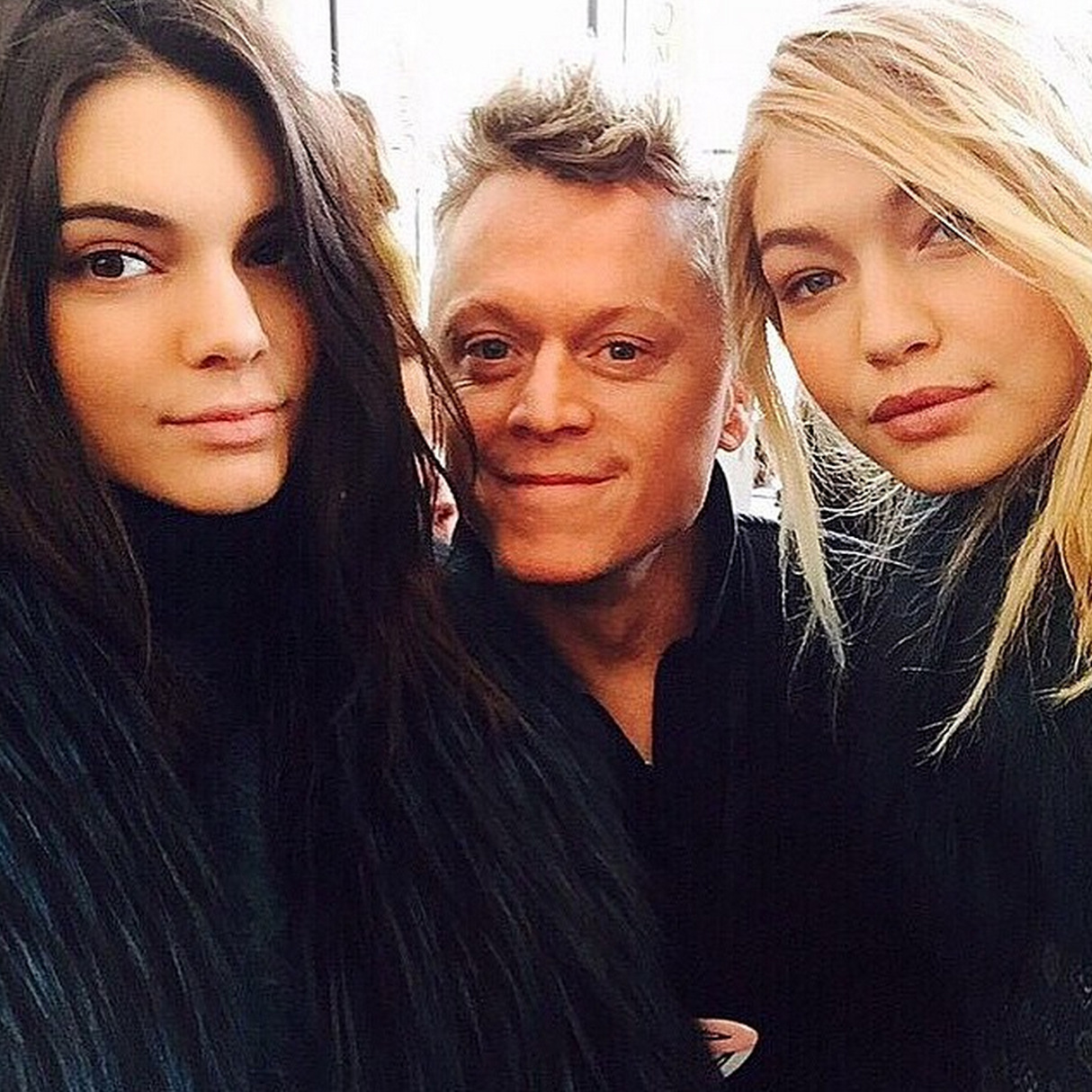 jenner-news:  Kendall: &ldquo;backstage part II 💙 #MichaelKors&rdquo;
