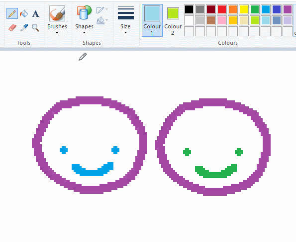 Ms Paint. You Know Her. U Used Her Age 8 To Make Loads Of Rainbow Ovals All Over The Canvas And Then