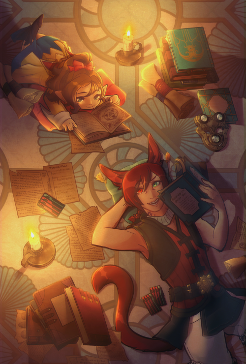 My piece for the @ExarchZine2020 on twitter! I had a really fun time drawing these two and I hope to