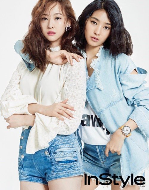 Yoon Bora &amp; DaSom (Sistar) - InStyle Magazine Pics