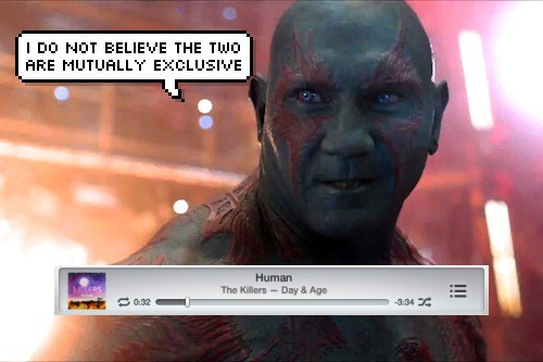 johnhexcarter:  vimoradi-deactivated20180806: Drax listens to some music.  i tried