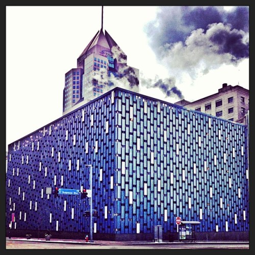 Cold lunch walk downtown #pittsburgh. Love the varied architecture in the city.