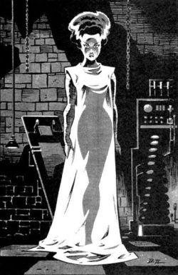 nightmaresandsexyghouls:    The bride of Frankensteins monster by Bruce Timm  