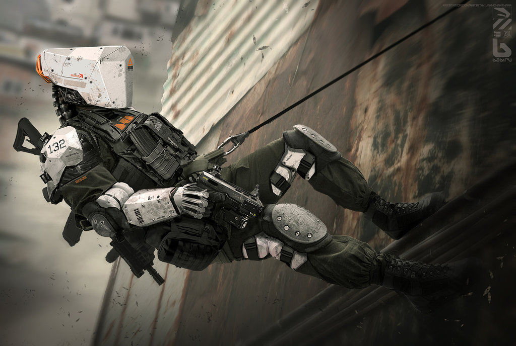 tacticalneuralimplant:  Babiru SWAT. by duster132