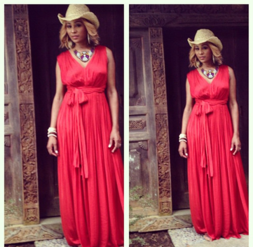Cynthia Bailey is red hot.