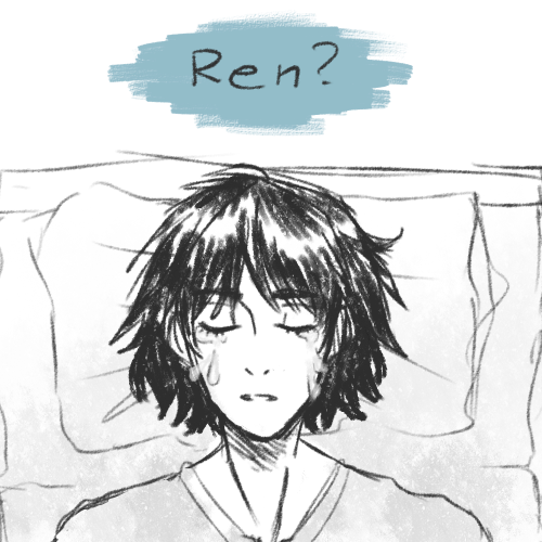 celestialgoth:   “… I could always hear your sobs, Aoba.”  its 6 am i dont know how to draw ren or comics in general dont look at me 