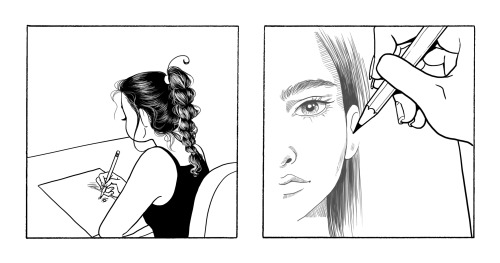 cassandracalin:Drawing a face. New episode on Tapas.Read here