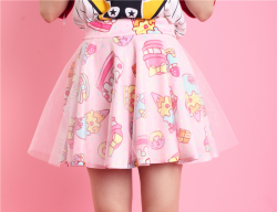 kawaii-finds:  Kawaii Strawberry Cake Skirt 