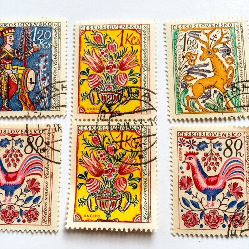 alwaysalwaysalwaysthesea: Cleaning up my studio today, I found these lovely vintage stamps, how beau