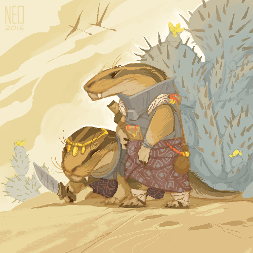 lexiconmegatherium:neogeen:Awhile back someone threw the prompt of “Synapsid-based kobolds” and I co