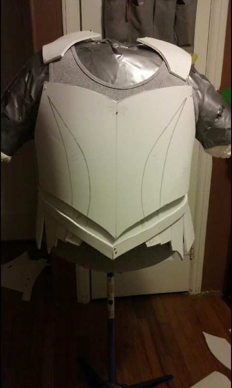 Well, It Took Me Almost 9 Hours Of Total Work On This Section Of The Costume, But The Main Foam Parts