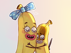 imasmolbush:  dat bananas made me cry