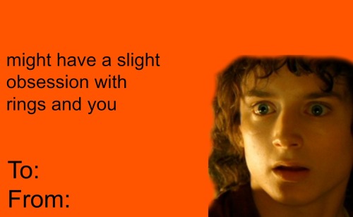 deans-isengard:The Hobbit + Lord of The Rings Valentine cards