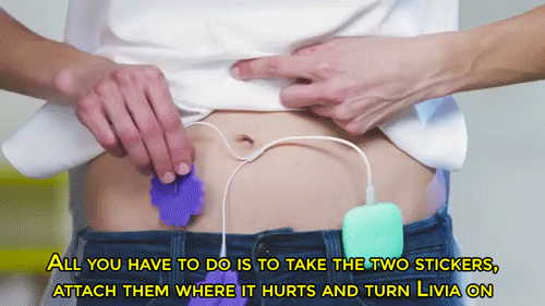 sizvideos:  Discover Livia, the off switch for menstrual pain. Get more information here  I’m 