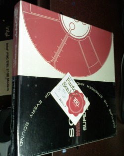 heck-yeah-old-tech:  Unlikely events: Two reel-to-reel tapes still in their shrinkwrap. 