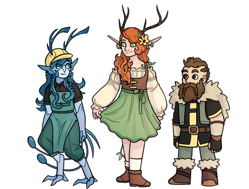 an elf, a dwarf and an extra-terrestrial