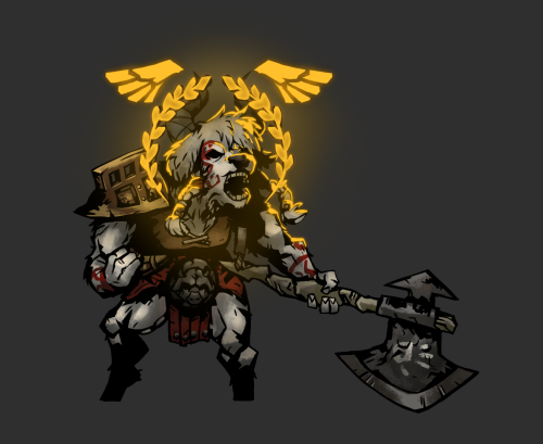Darkest Dungeon commissions for Ripowal, making a class mod called  “Warlord”
