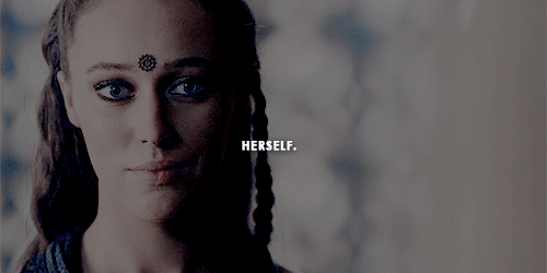 skyesdaisy:Clexa Week Day 3 - Favorite Quote  “Clarke elevates herself. She is special.&r