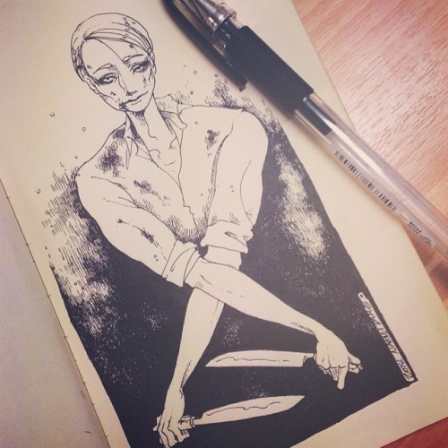 naomidame: 2014.01.31; Drew this the day I saw Hannibal S2 trailer. Couldn’t get my mind off i