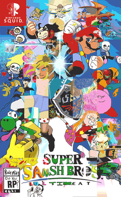 sm980:The long awaited Smash Bros Ultimate boxart recolor is here!! Between me and 4 other people we