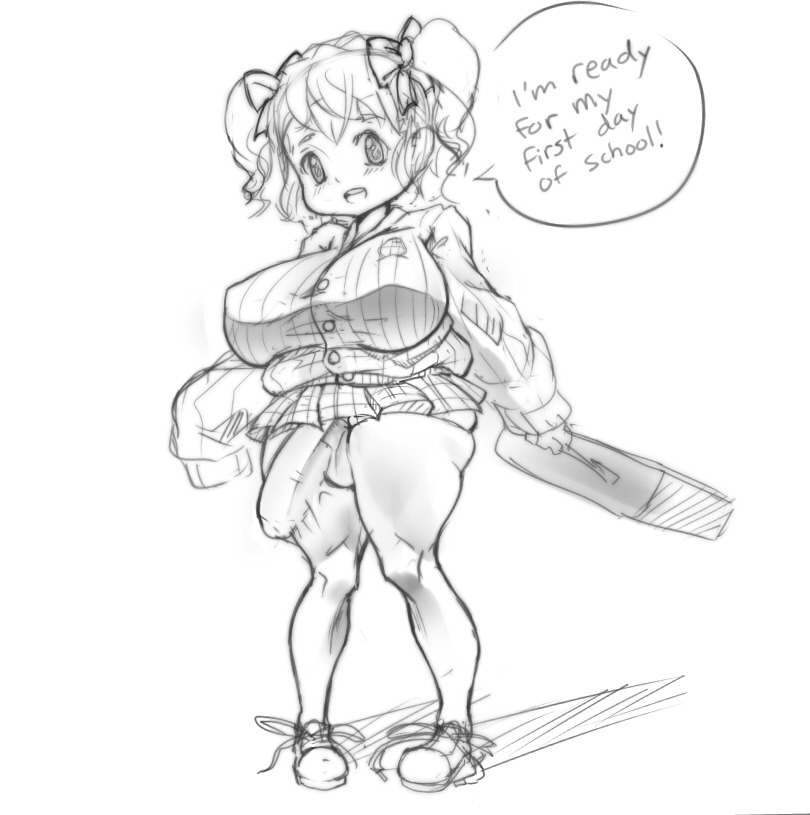 futas-stretching-fabric:  kairunoburogu: another obese child  she’s a character
