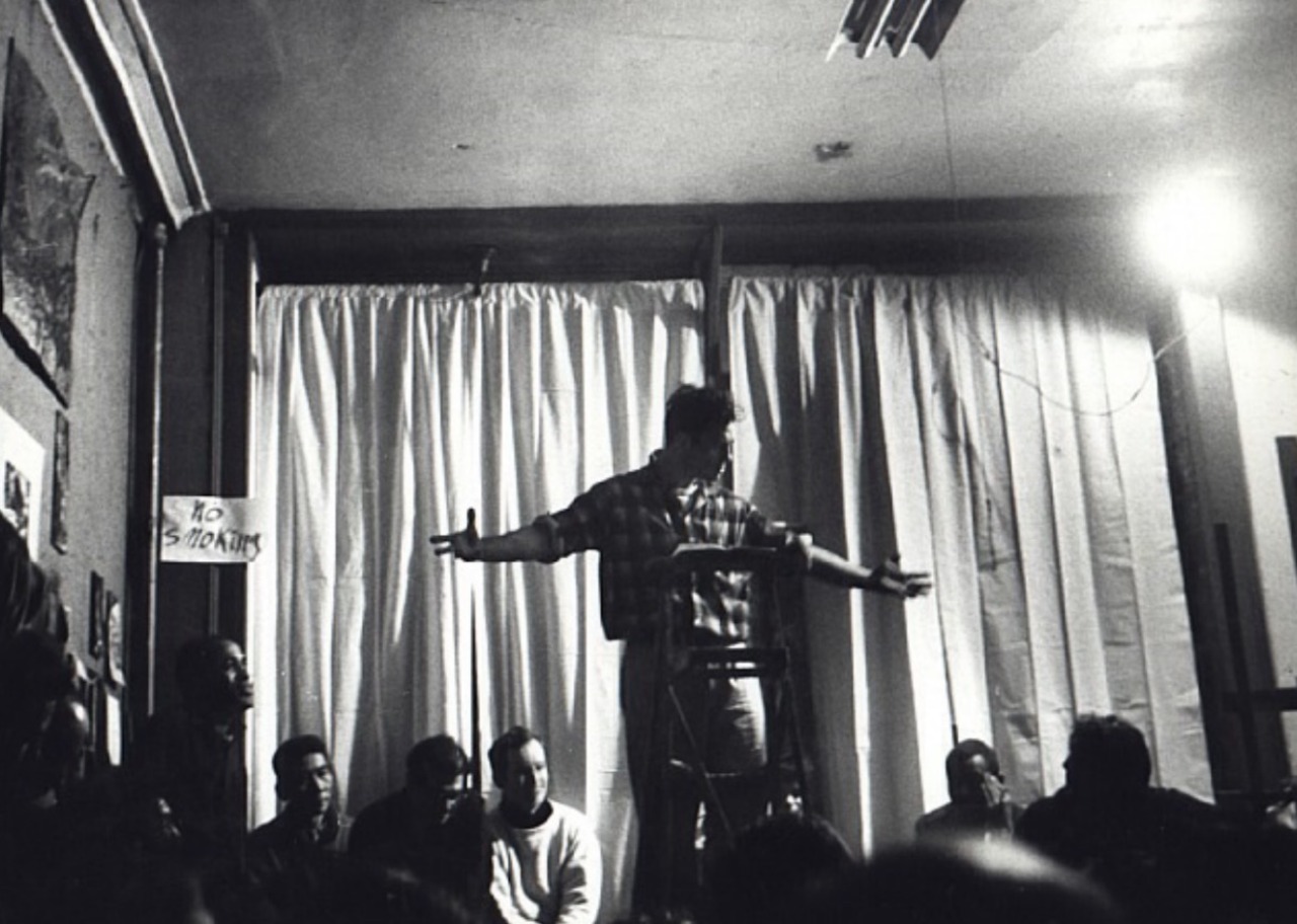 glamoramamama75:  nine4eight:  Jack Kerouac Reading Beatnik Poetry in Lower East