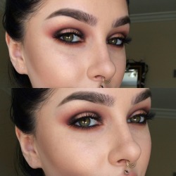 lickgold:  Fall inspired makeup. Follow me on Instagram: laurenrocke