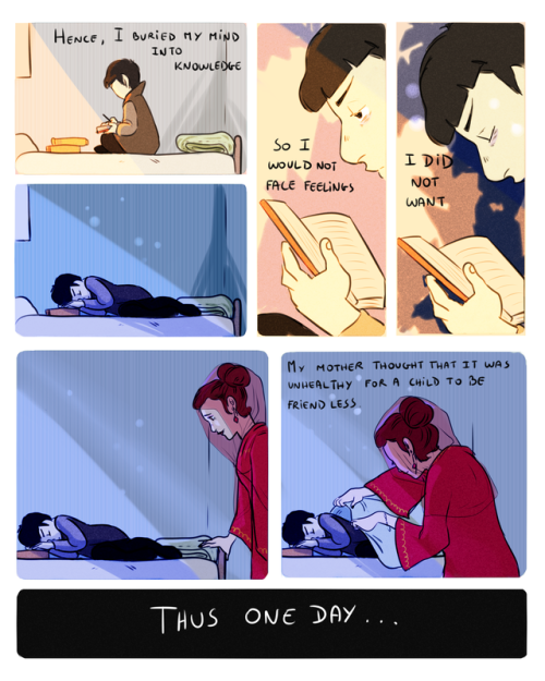 toastybumblebee:Something I think I’ll never ever finished lol so have this little comic about Spock