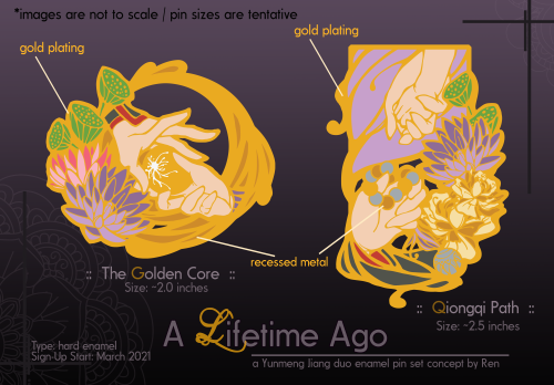 A Lifetime Ago :: a Yunmeng Jiang duo pin setAnother project in the works for me, ideally around Mar