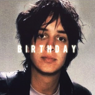 tomdelonely:  Happy Birthday, Julian Fernando Casablancas (23rd August, 1978) &ldquo;It’s