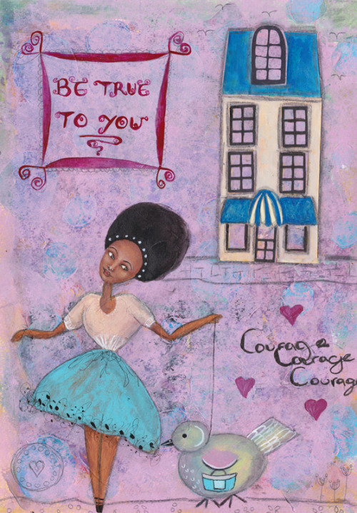 fyblackwomenart:  Whimsical ballerina painting by Joanne Seale http://phloem.co.uk/2015/02/02/whimsical-ballerina-painting/ : : submission : : 