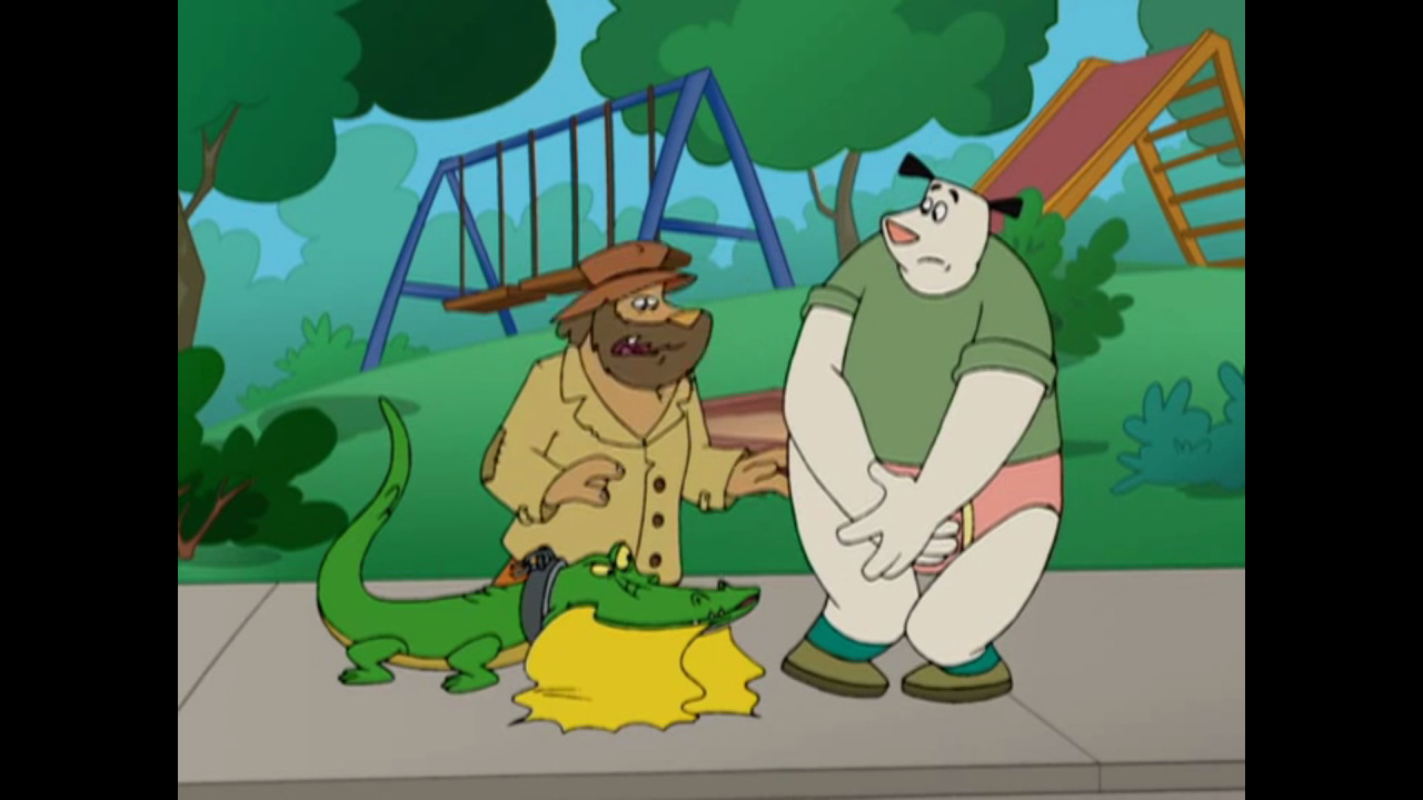Looks like Steamer lost his pants again thanks to an alligator. And again he’s