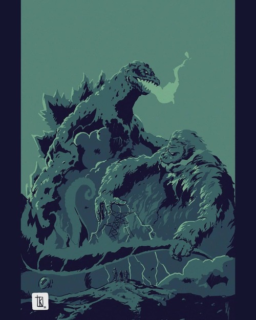 King Kong vs. Godzilla (1962) Movie Fan Poster design @godzillamovie @godzilla_toho #teamgodzilla #t