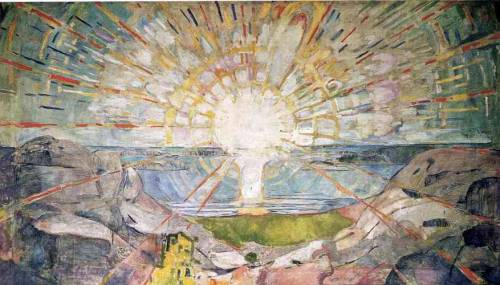 artist-munch: The Sun, 1916, Edvard Munch Medium: oil,canvaswww.wikiart.org/en/edvard-munch/