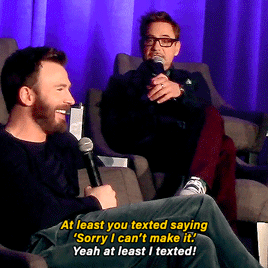 van-dyne: Chris Evans and Robert Downey Jr at the Avengers: Endgame Press Conference 