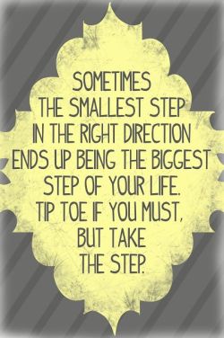 Even tiny steps count, loves!