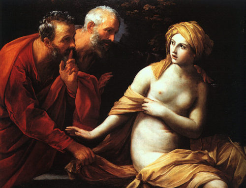 Susanna and the Elders, 1620, Guido ReniMedium: oil,canvas