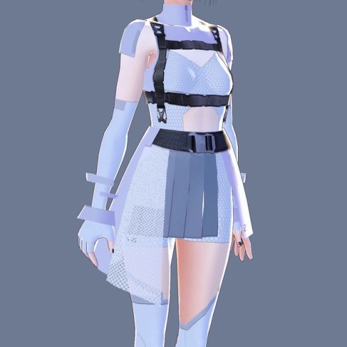 New avatar named 2YN for AR + VR. All the outfit textures are available for download to use on your 