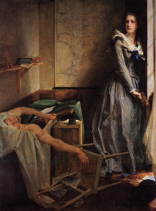 nikolaeftimov-blog:Charlotte Corday by Paul Jacques Aimé Baudry, posthumous (1860). Under the Second