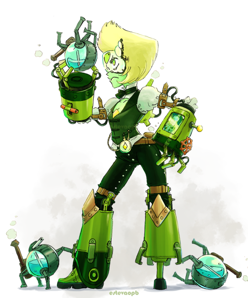 estevaopb:  Steampunk Crystal Gems (and Peridot)! porn pictures