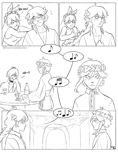 Day 7 of @ventimcshipweek, “Free Day”what if mondstadt has a tradition where you propose by singing 